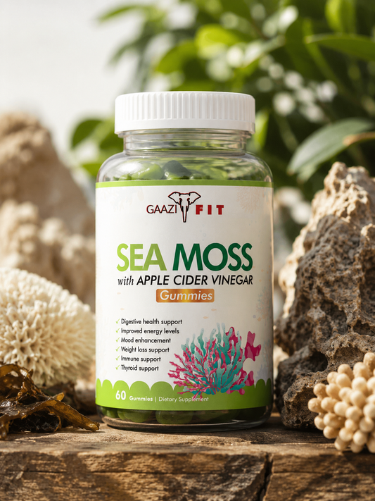 Organic Sea Moss/Apple Cider Vinegar Gummies Vegan (30 Day Supply)+Meal Plan
